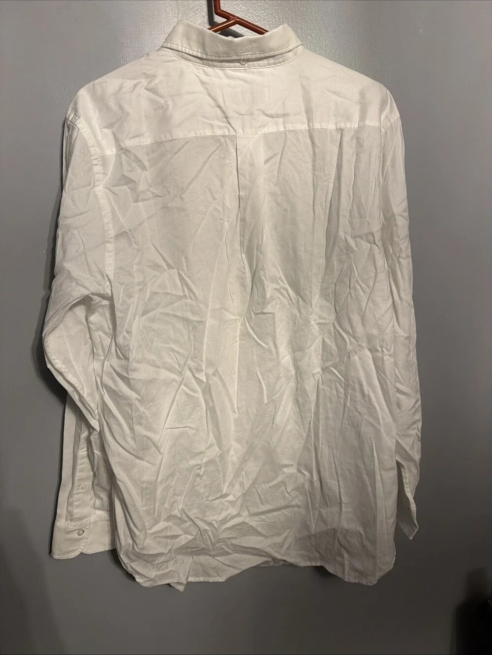 Buck Mason Men’s XL White California Oxford One Pocket Shirt